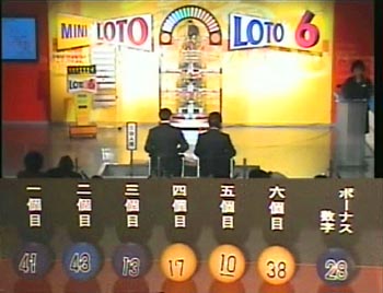 第367回（2007年11月01日）ロト６（LOTO6）抽選結果・出目／(C)宝くじドリームステーション
